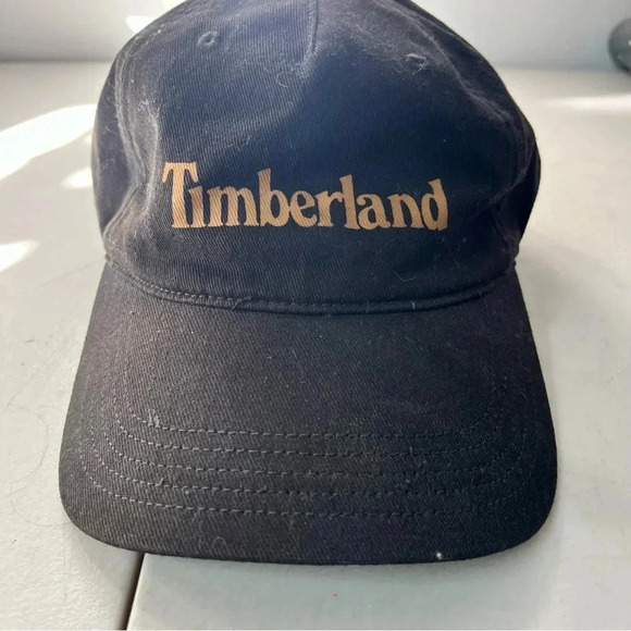 TIMBERLAND SNAPBACK TBASEBALL CAP HAT BLACK MEN'S - Picture 1 of 4